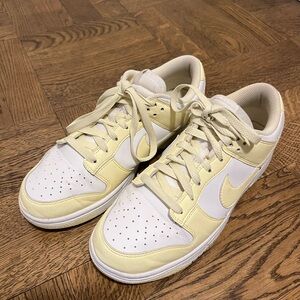 Nike Cream and White Low-Top Sneakers